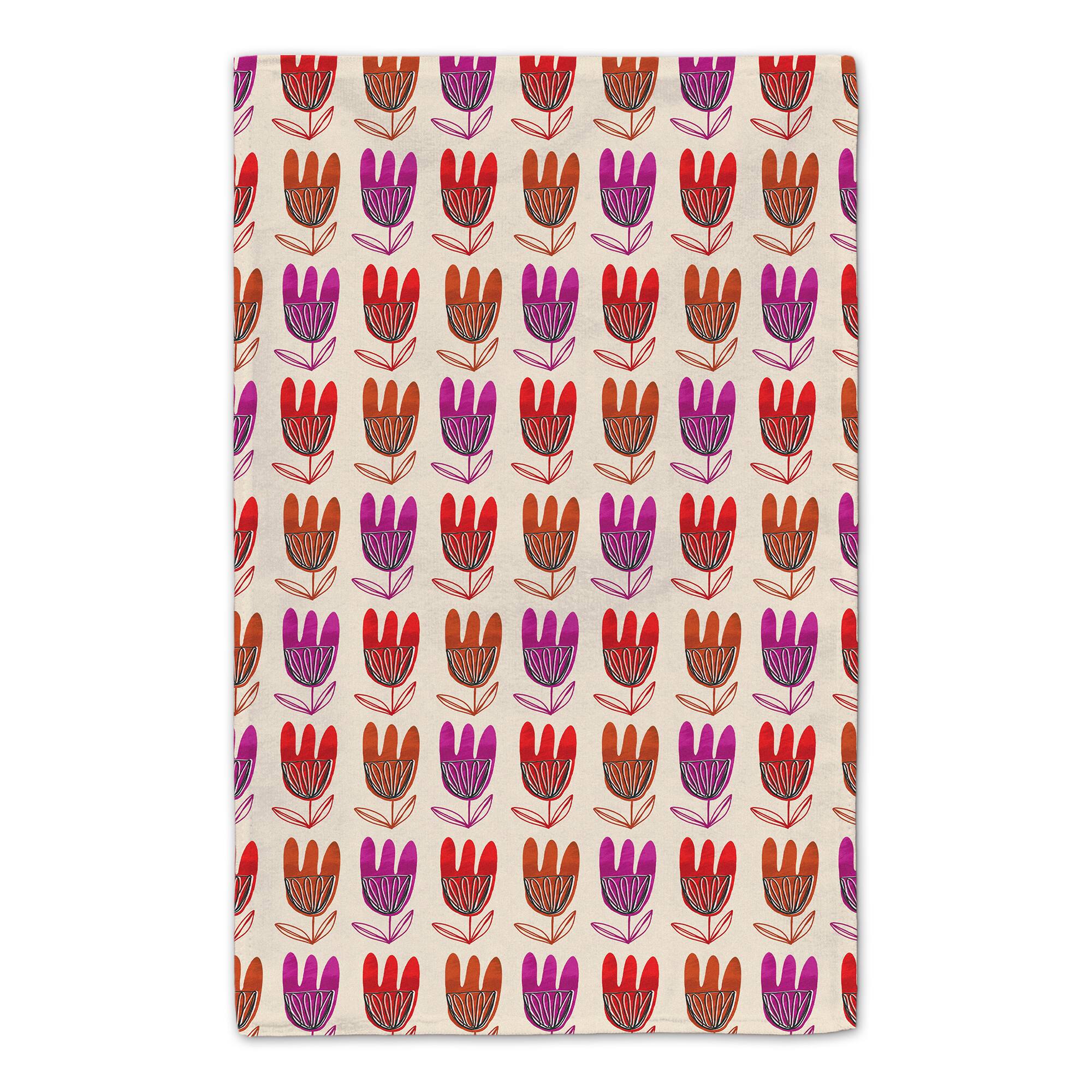 Fleurs Modernes Tea Towel Set of 2